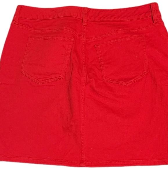 Torrid Ruby Red Denim Mini Skirt - Picture 5 of 7